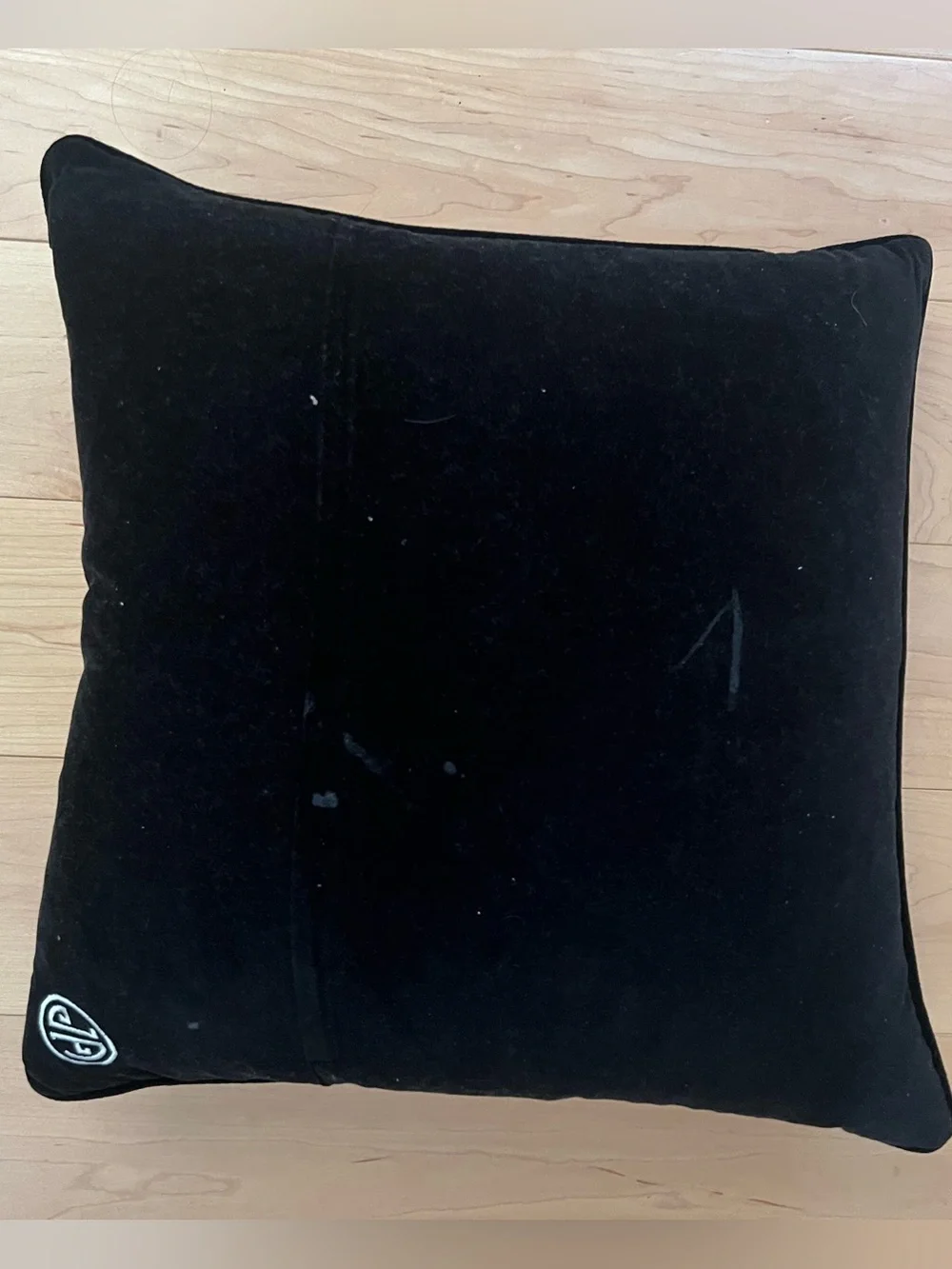 Jonathan Adler Lips Bitten Needlepoint Pillow